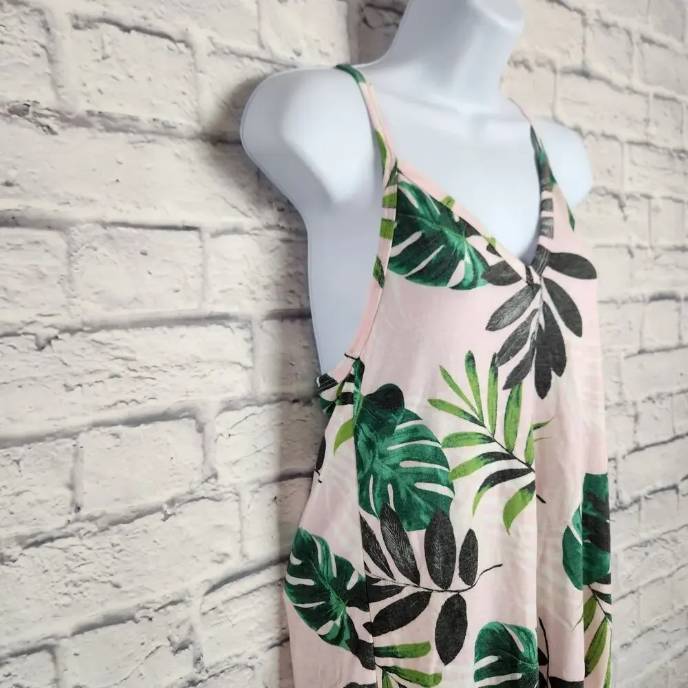 NWT Miken Swim Juniors Small Printed Cover-Up Dress Fairy Tale/Lush Meadow